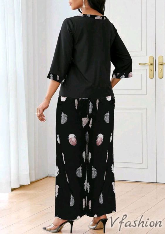 Комплект панталон на листа и блуза