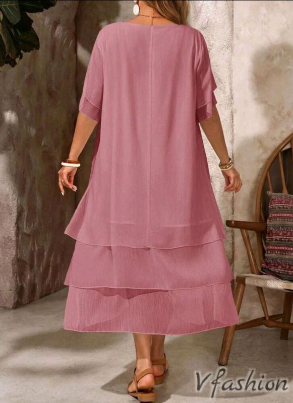 Дълга рокля с волани