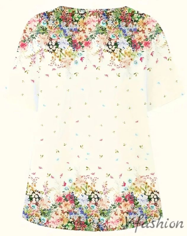 Блуза с нежен принт