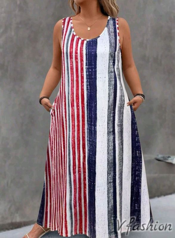 Рокля на райета с джобове