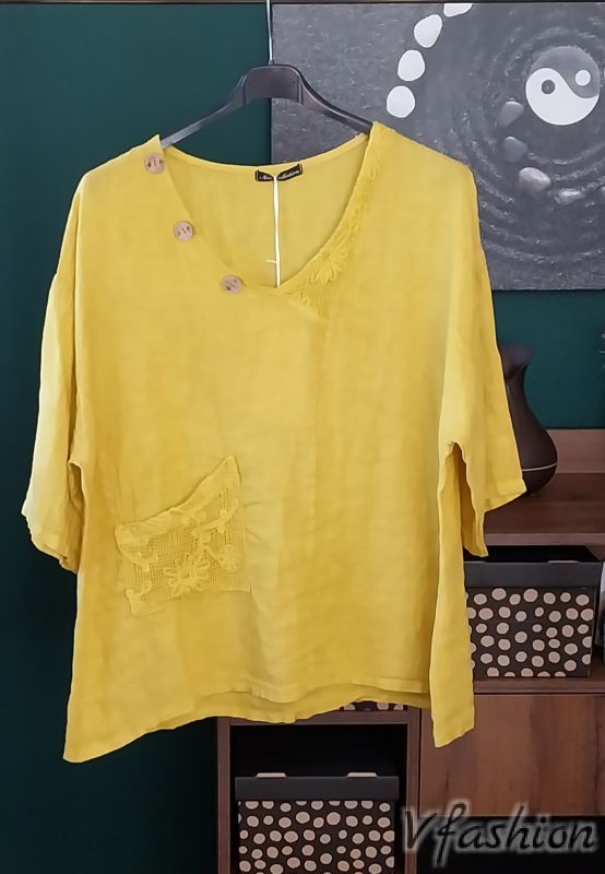 Ленен комплект с бродерии