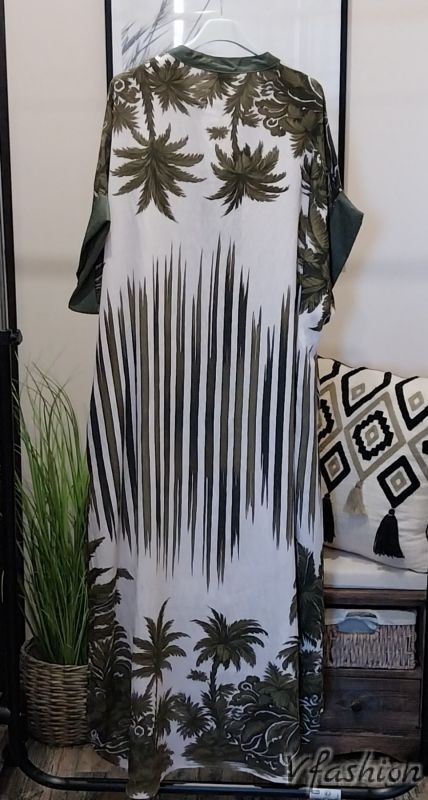 Дълга риза-рокля с принт