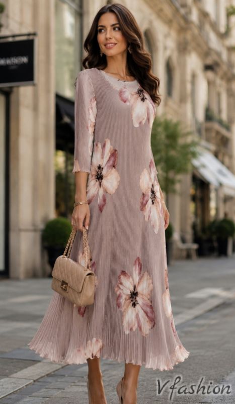 Рокля солей на цветя